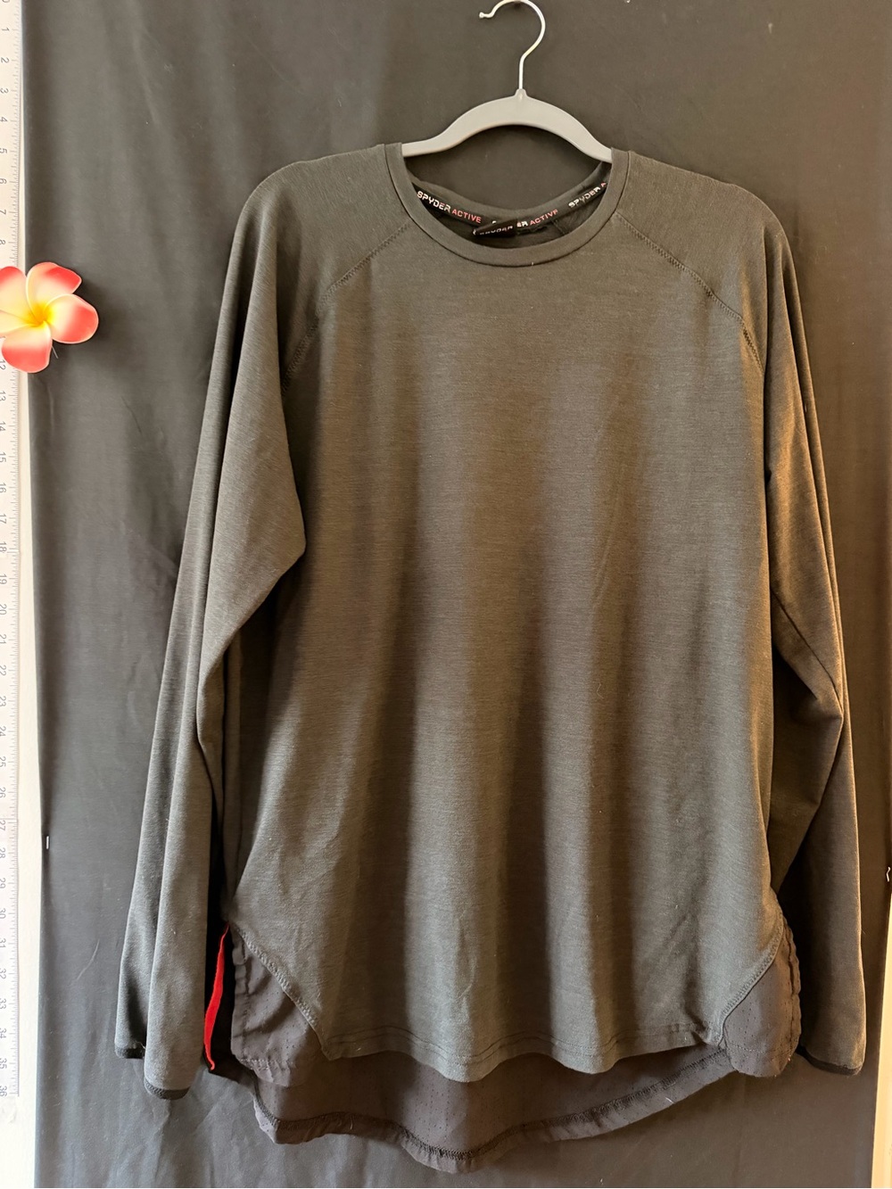 Spyder Men's Crewneck Long-Sleeve Shirt - Olive